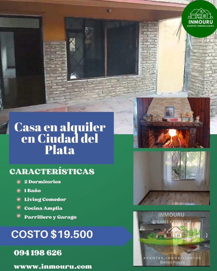 Casa ID.1307 - Alquiler de casa 2 dormitorios en Ciudad del Plata