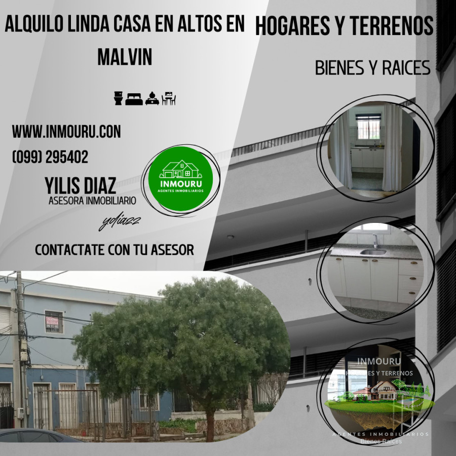 Casa ID.1489 - Alquilo Linda casa en altos en Malvin 