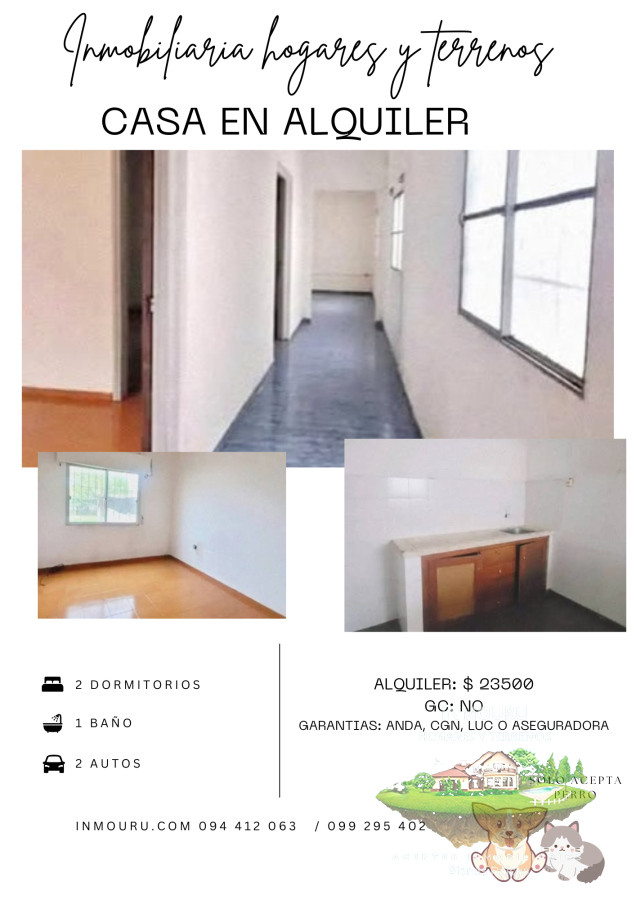 Casa ID.1707 - ALQUILER de casa de 2 dormitorios en HIPODROMO DE MAROÑAS