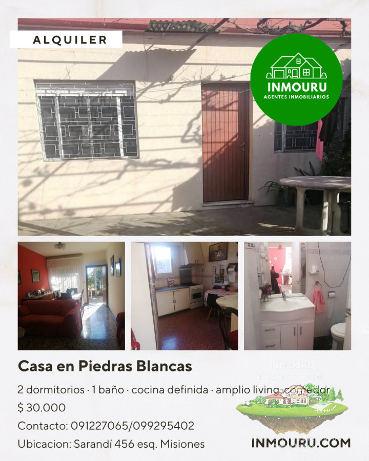 Casa ID.1337 - Alquiler de casa en Piedras Blancas