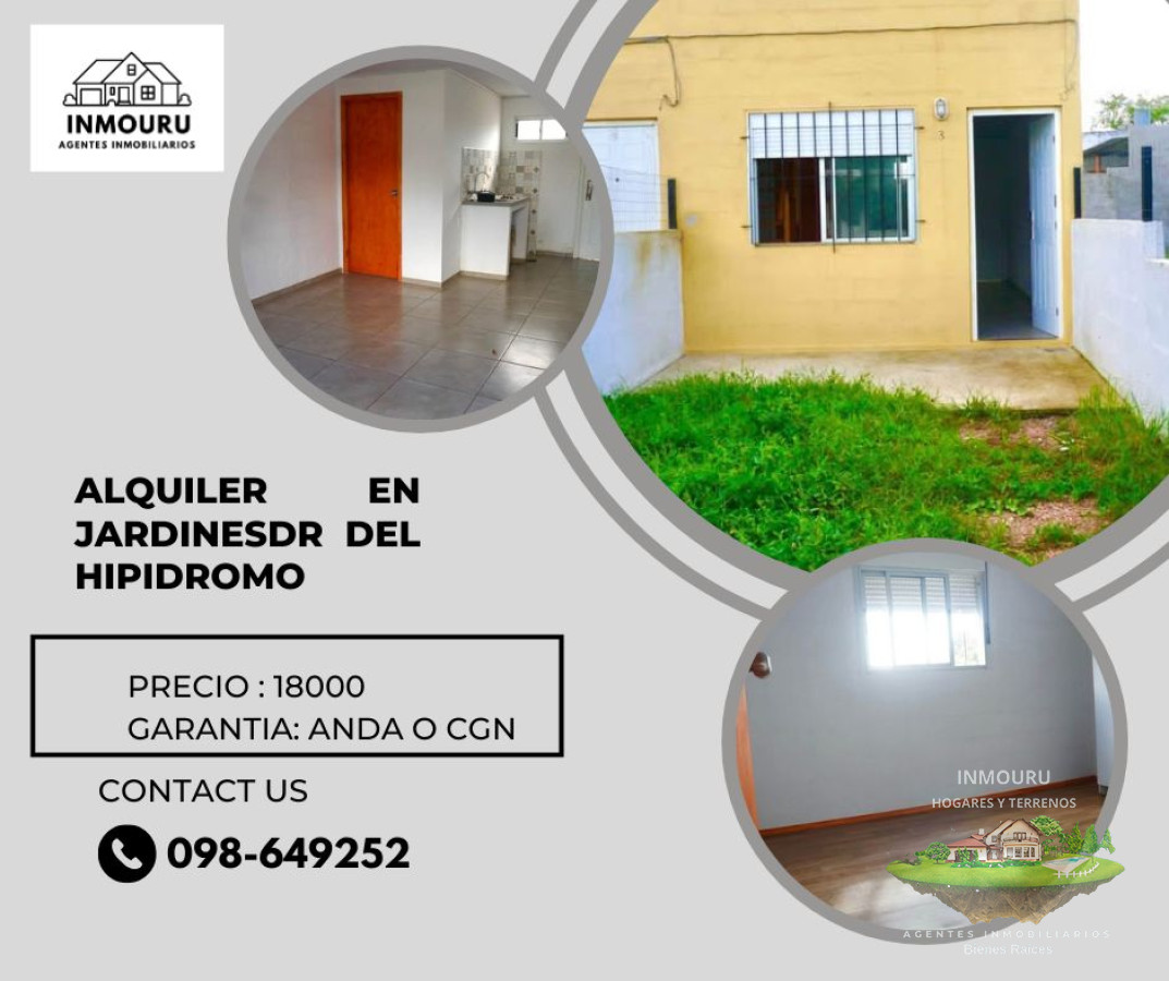 Casa ID.1013 - Alquilo Linda Casita en Jardines del Hipódrom