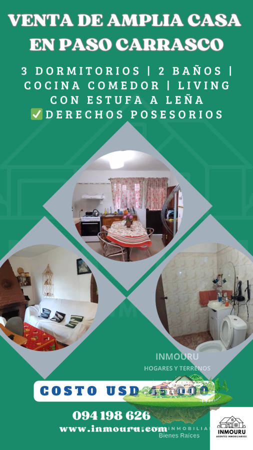 Casa ID.1770 - Venta de amplia casa en Paso Carrasco 