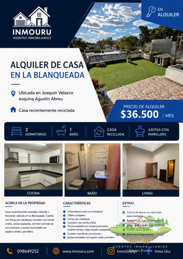Casa ID.2955 - Alquiler de casa en La Blanqueada