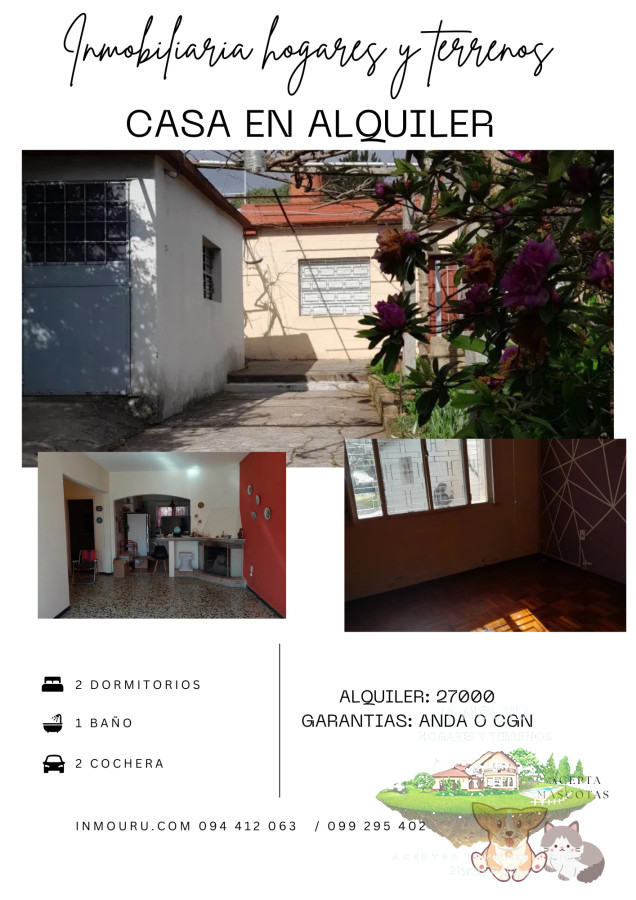 Casa ID.1701 - ALQUILER de casa de 2 dormitorios en PIEDRAS BLANCAS