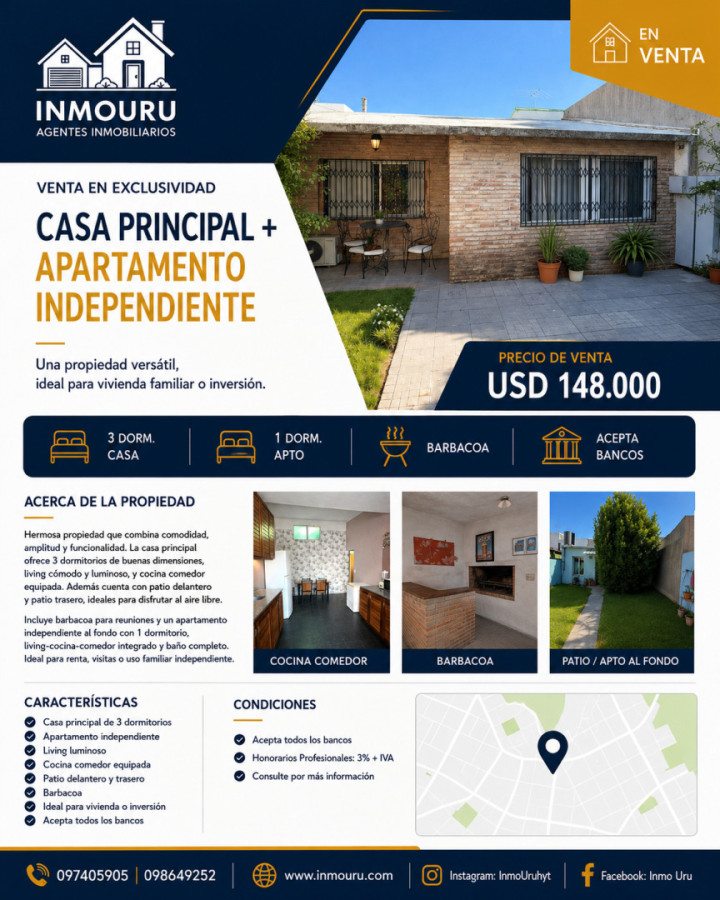 Se vende casa en exclusiva en la Unión.