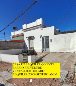 EN VENTA O ALQUILER casa en barrio BELVEDERE, 2 dormitorios 