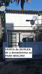 VENTA de duplex de 2 dormitorios en barrio PASO MOLINO