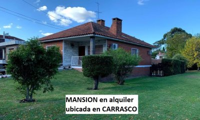 ALQULER de MANSION en CARRASCO