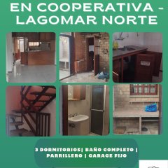 Venta de casa en cooperativa Lagomar Norte