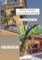 VENTA de casa de 3 dormitorios en BRAZO ORIENTAL