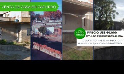 Casa para reciclar en CAPURRO