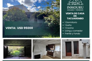 VENTA de casa de un dormitorio en TACUAREMBO