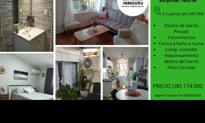 Venta de Duplex en Solymar norte dentro de Barrio Privado