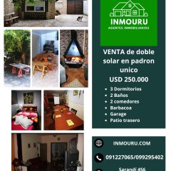 Venta de 2 casas en un mismo padron