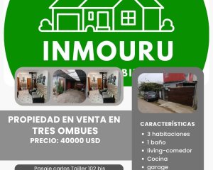 Vendo Amplia y Cómoda Casa en Barrio Tres Ombúes