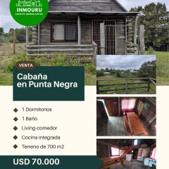 Venta de cabaña en balneario Punta Negra