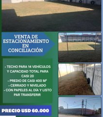 Venta de estacionamiento en Conciliación