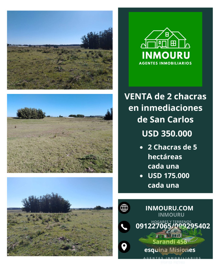 Chacra ID.1197 - Venta de chacras en inmediaciones de San Carlos, Maldonado
