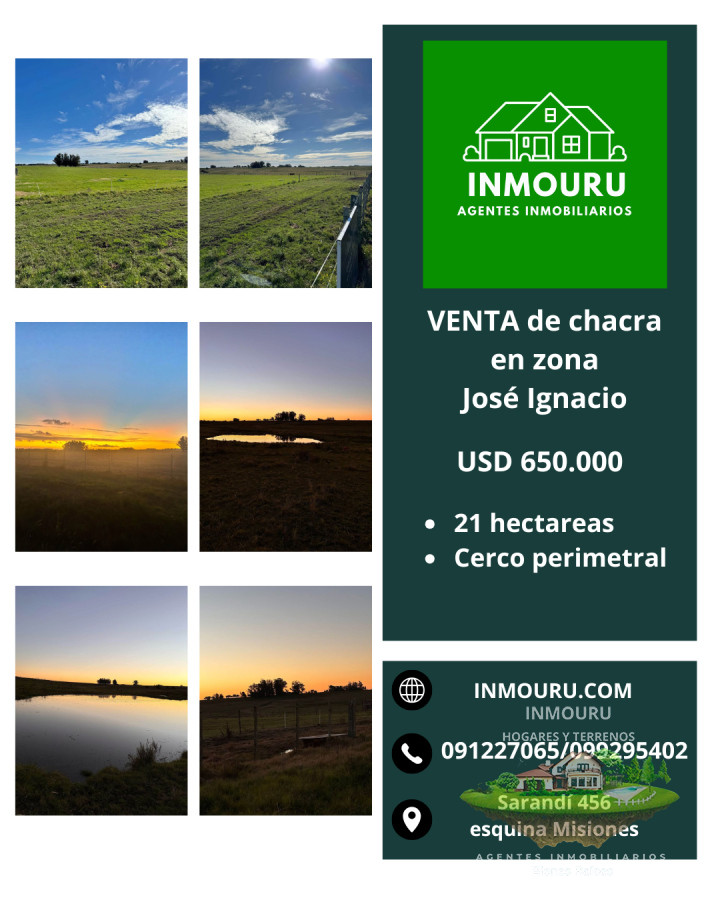 Chacra ID.1251 - Se vende chacra de 21 hectáreas en zona José Ignacio, Maldonado