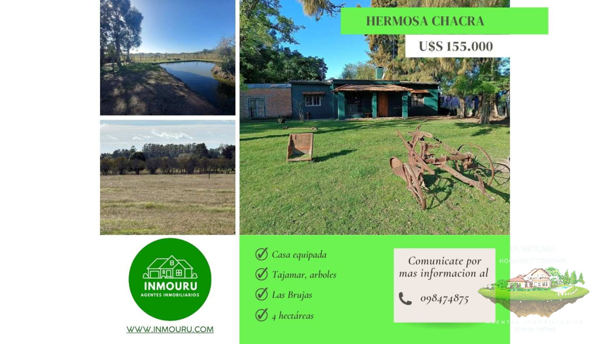 Chacra ID.2167 - Venta de 4 Has en Las Brujas 