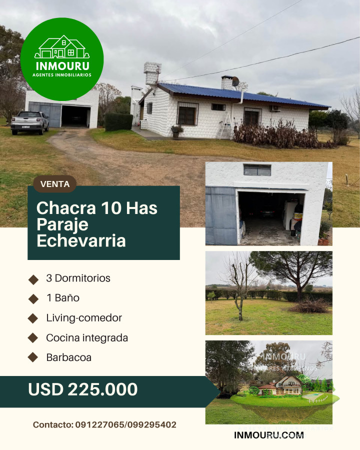 Chacra ID.1617 - Venta de Chacra, Paraje Etchevarria