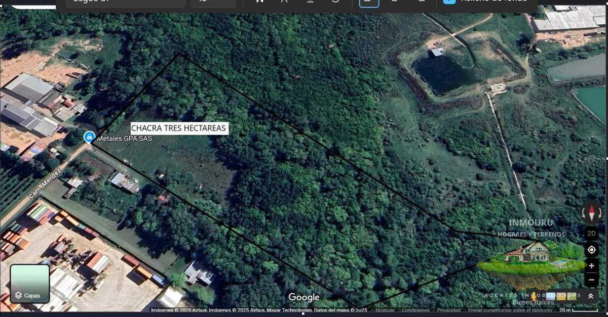 Chacra ID.2219 - VENTA de chacra de 3 hectáreas en PASO DE LA ARENA