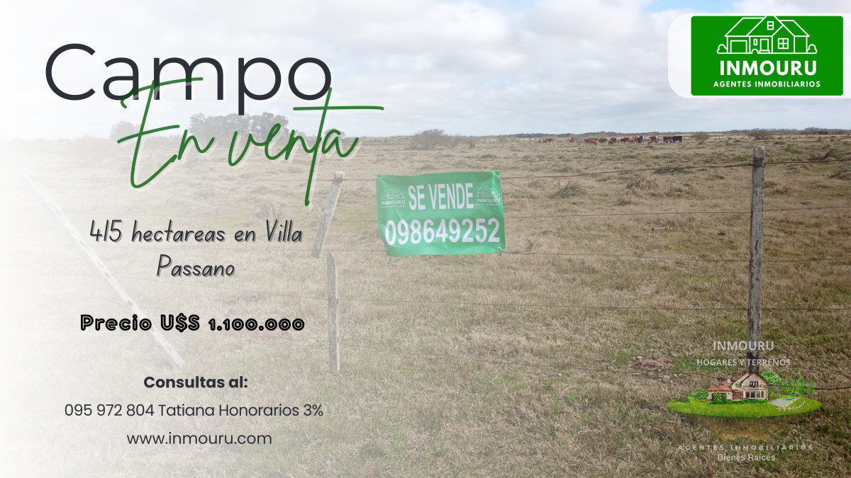 Campo Ref.1548 - Venta de Campo en Villa Passano