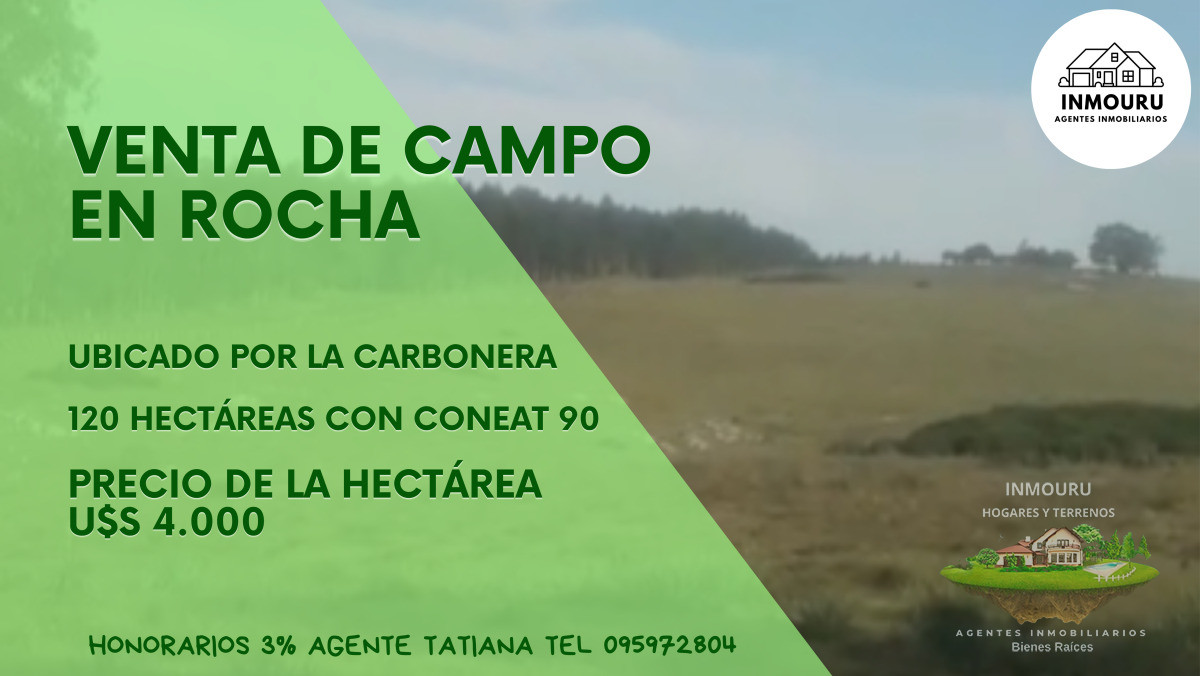 Campo Ref.2016 - Venta de Campo en La Carbonera, Rocha