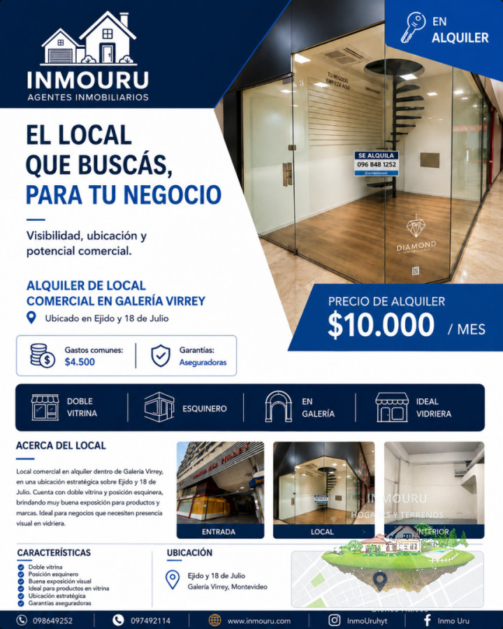 Local Comercial ID.2960 - Alquiler de local comercial en Galería Virrey