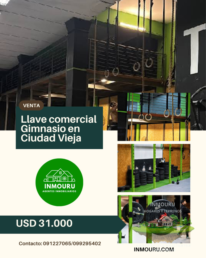 Local Comercial ID.1629 - Venta de llave comercial para gimnasio , Ciudad Vieja