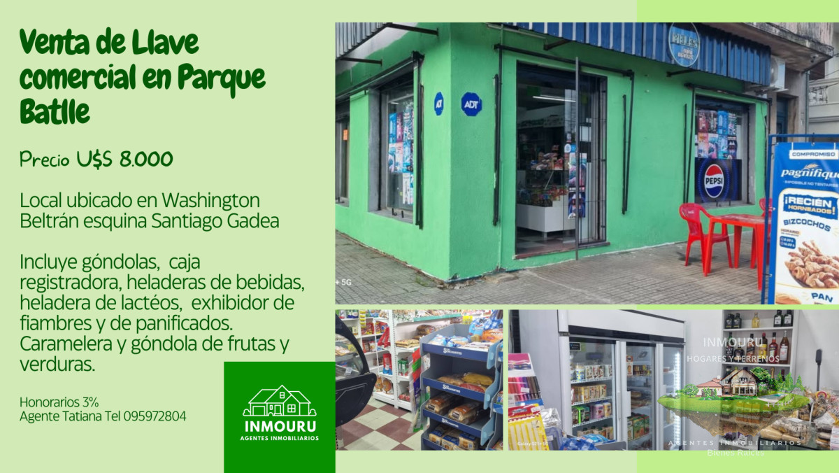 Local Comercial ID.1156 - Venta de llave comercial en Parque Batlle