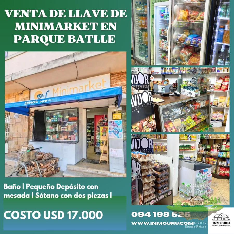 Local Comercial ID.1414 - Venta de llave de Minimarket en Parque Batlle