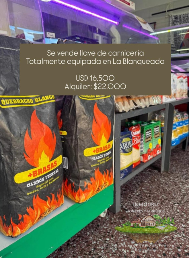 Local Comercial ID.944 - Se vende llave de carnicería en La Blanqueada 