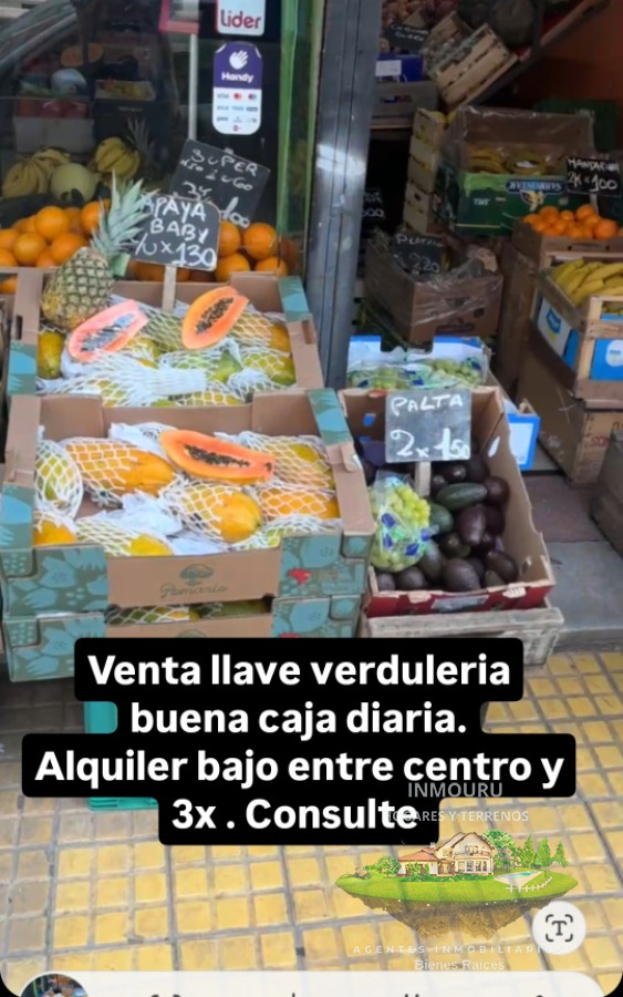 Local Comercial ID.56 - Llave Verduleria Entre Centro Y 3x Buena Caja Diaria 