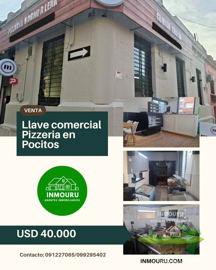 Local Comercial ID.1616 - Venta de llave comercial de pizzeria en Pocitos