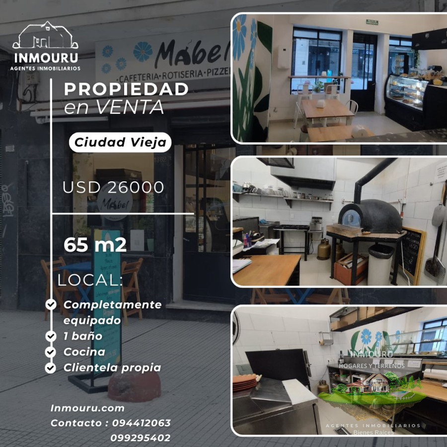 Local Comercial ID.1040 - VENTA LLAVE  Local en CIUDAD VIEJA