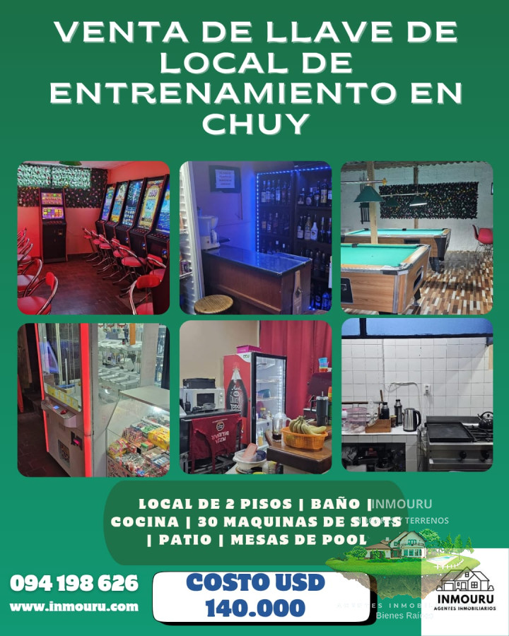Local Comercial ID.1194 - Venta llave de Loal de entretenimiento en Chuy 