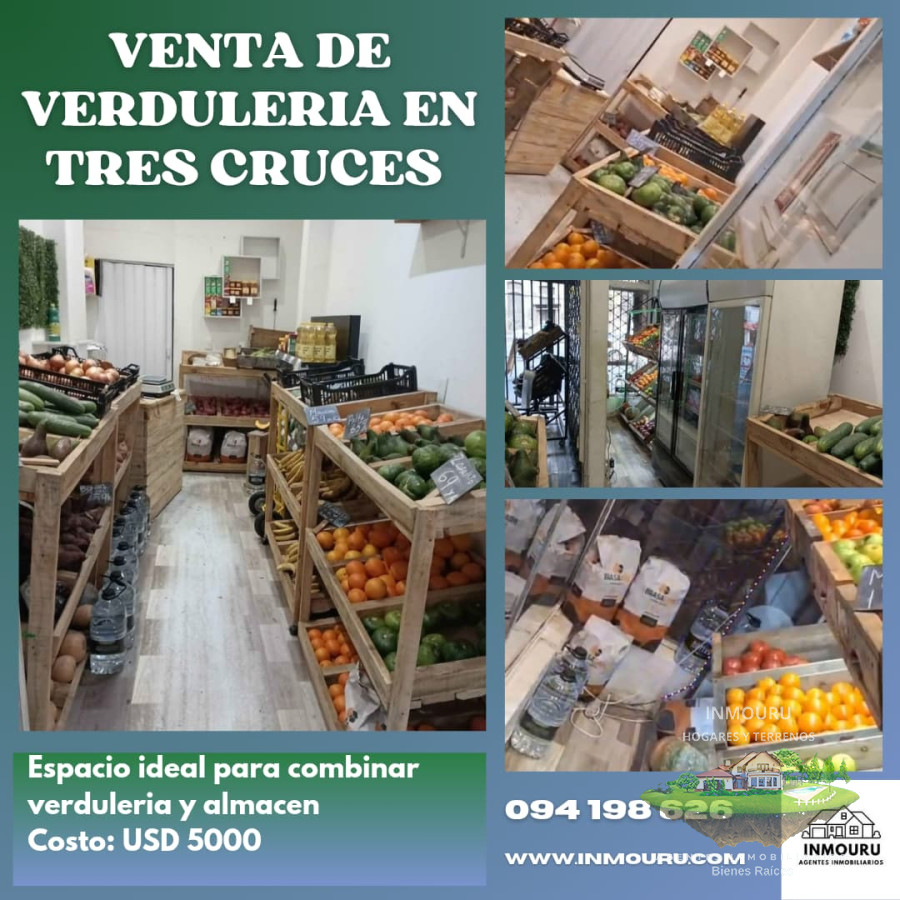 Local Comercial ID.1175 - Venta de verdulería en Tres Cruces 