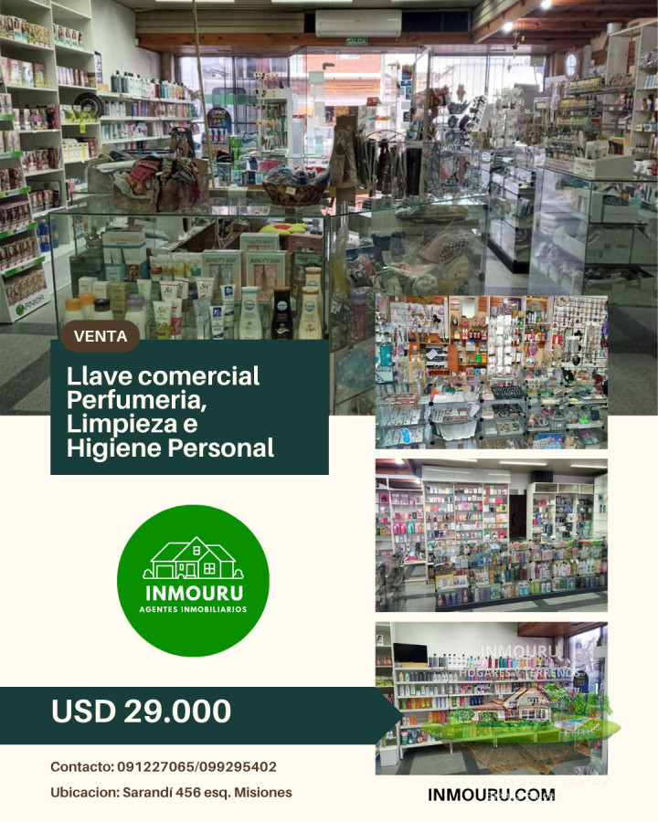 Local Comercial ID.1356 - Se vende llave comercial de Perfumeria, Limpieza e Higiene personal en La Paz