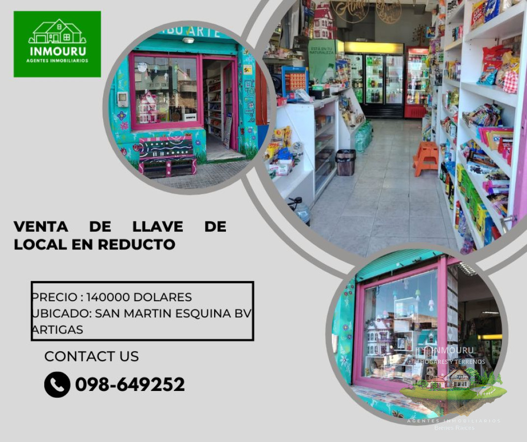 Local Comercial ID.1155 - Venta de llave de Local en Reducto