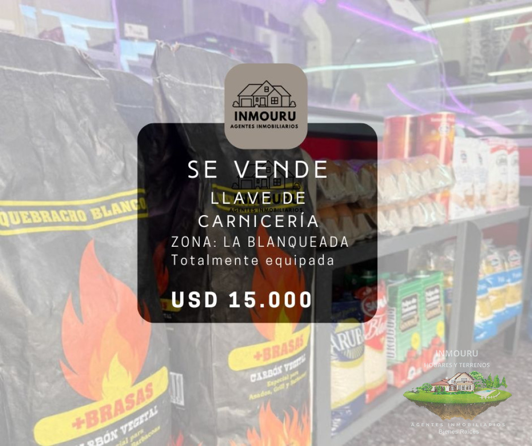 Local Comercial ID.944 - Se vende llave de carnicería en La Blanqueada 