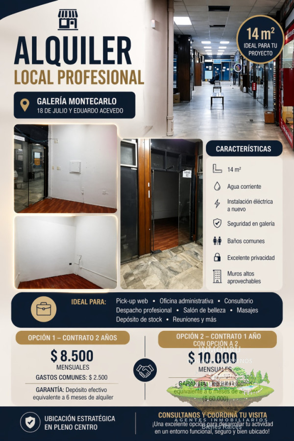 Local Comercial ID.2841 - Local en Galería Montecarlo en Cordón