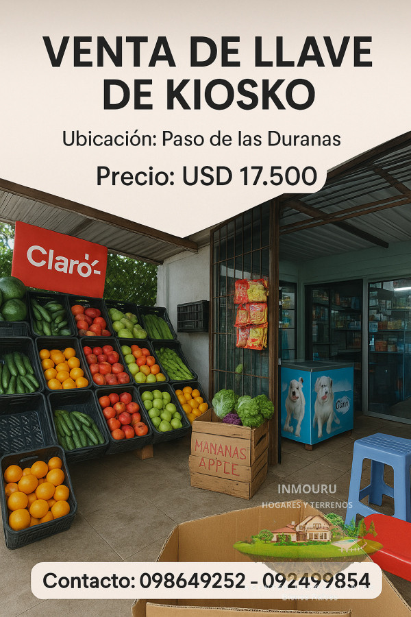 Local Comercial ID.994 - Se vende llave de kiosko, Paso de las Duranas