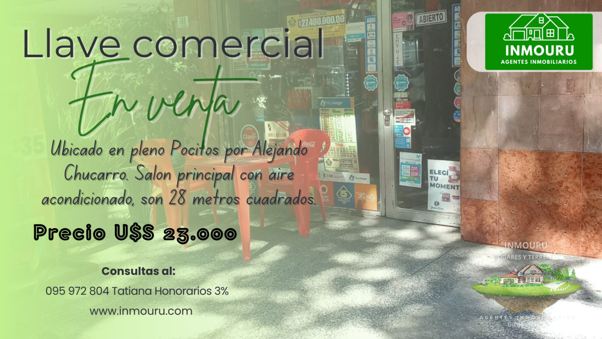 Local Comercial ID.2060 - Venta de llave comercial en Pocitos