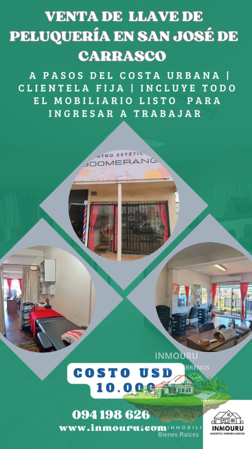 Local Comercial ID.1416 - Venta de llave de Peluquería en San José de Carrasco 