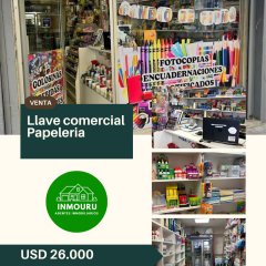 Venta de llave comercial de papeleria en Centro
