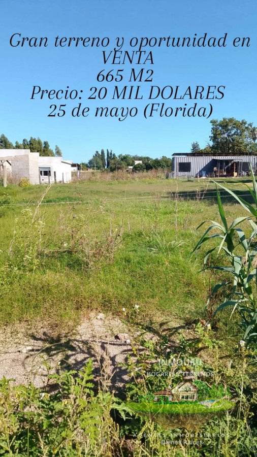 Terreno ID.707 - VENTA de gran terreno en 25 de mayo 