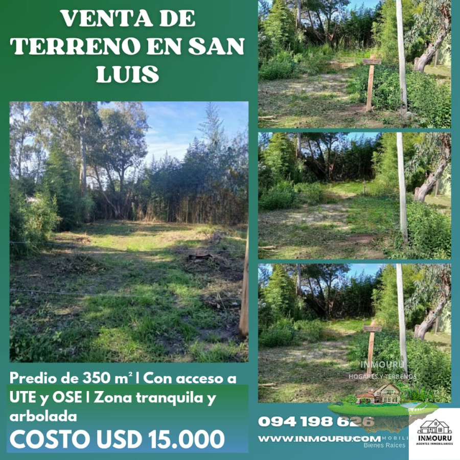 Terreno ID.1272 - Venta de terreno en Balneario San Luis 