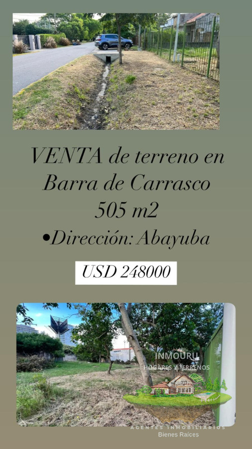 Terreno ID.878 - VENTA de terreno en Paso de carrasco (Ciudad de la costa) Canelones