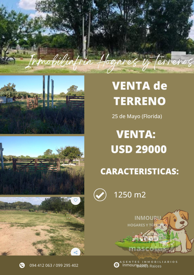 Terreno ID.216 - TERRENO en VENTA ubicado en 25 de mayo FLORIDA